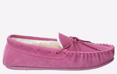 Hush Puppies Allie Suède Damesroze Pantoffels