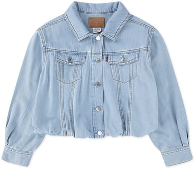 Levi´s ® Kids Bubble Trucker Jas Blauw 6 Years Meisje