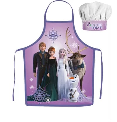 Frozen Kokssetje Muts en Schort Kerst Familie Paars