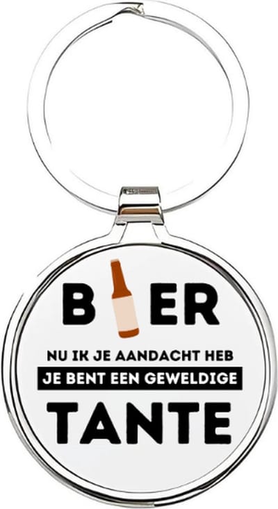 Akyol - je bent een geweldige tante Sleutelhanger - Tante - de liefste tante - tante sleutelhanger - sleutelhanger - sleutelhanger voor tantes - familie sleutelhanger - verjaardagscadeautje - cadeau voor de liefste tante - aunt - 4 x 7,5 CM