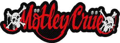 Motley Crue - Dr Feelgood Logo Cut Out Patch - Zwart