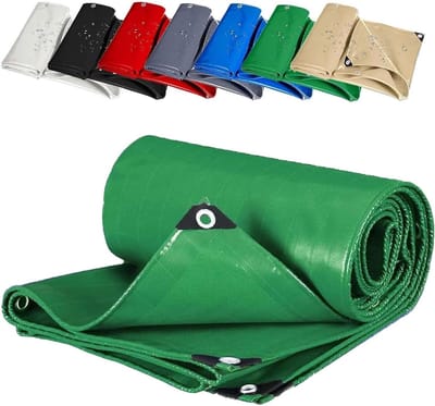 Afdekzeil Waterdicht - Beschermzeil Weerbestendig - Tuinmeubelen Afdekken - Scheurvast PVC - 150 x 220 cm - Groen