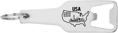 Akyol - amerika flesopener - Piloot - toeristen - usa - verenigde staten - landen - wereldreis - cadeau voor iemand die op reis gaat - 105 x 25mm