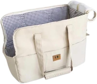 Huisdier Autostoel - Reismand Auto - Veilig Reizen - Waterdicht Materiaal - 41x31x19 cm - Beige