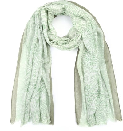 Bijoutheek Sjaal (Fashion) Bloemen (180 x 90cm) Groen