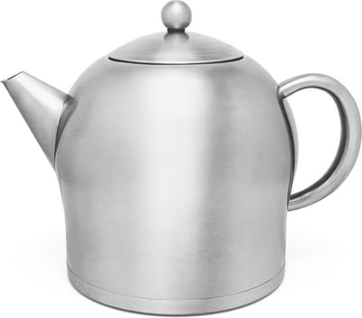 Bredemeijer - Theepot dubbelwandig Minuet Santhee - 2 liter - RVS - Mat