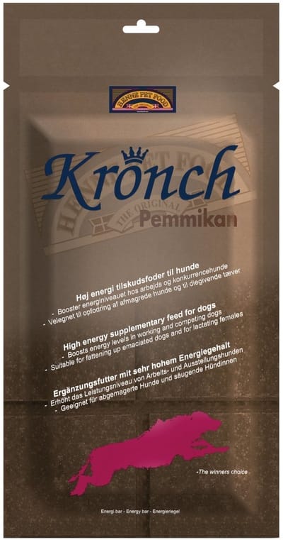 Kronch Pemmikan Hondensnack - Energiewaarde 400 Gram - Eiwitten, Vetten, Handige Deelblokjes