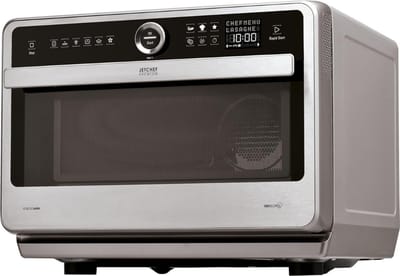 AHD® Stoomoven - Stoomoven Kookboek - Stoomoven Ontkalker - Zwart/Zilver - 30cm x 49cm x 38cm