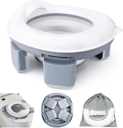 Draagbaar Vouwtoilet Voor Kinderen - 3 in 1 Reispotje