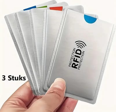 3 Stuk I Anti Skim Card Case I Anti RFID Hoesjes I Creditcardhoes I RFID Blocker I Creditcardhouder