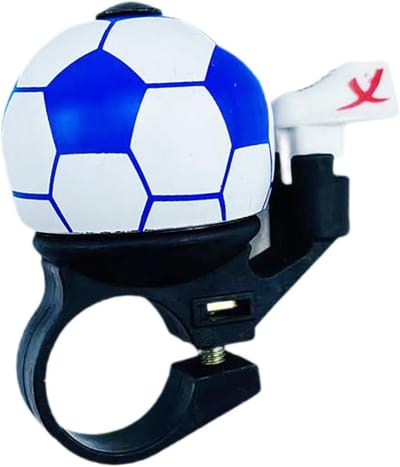 Fietsbel - Blauw voetbalfietsbel - Voetbal fietsbel - Fietshoorn - fietsbel kinderen - fietstoeter - Blauw