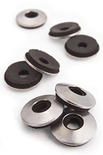 Afdichtringen EPDM en roestvrij staal 10 stuks - Binnendiameter 6,6 mm, Buitendiameter 16 mm