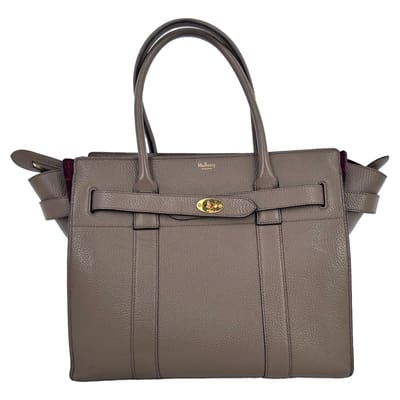 Mulberry Kleine Bayswater Schoudertas van Bruin Leer