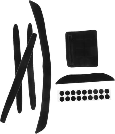Fietshelm Binnenvoering - Helm Pads - Comfortabel Fietsen - Zweetabsorberend - 7 Delige Set - Zwart