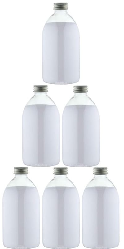 Scrubzout Kokos - 650 gram - Fles met aluminium dop - set van 6 stuks - Hydraterende Lichaamsscrub