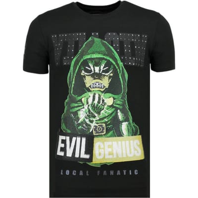 Villain Duck - Vette T shirt Heren - 6325Z - Zwart