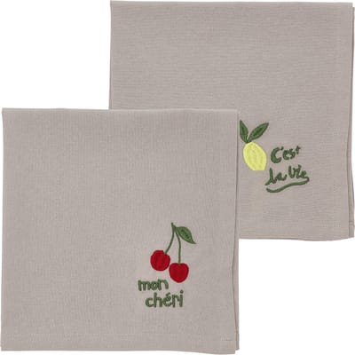 Södahl Bistro Stoffen servetten 40 x 40 cm 2 stuks Green