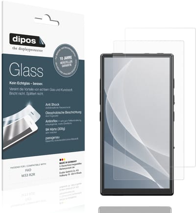 dipos – 2x Matte Pantserfolie geschikt voor FiiO M33 R2R | 9H Screenprotector