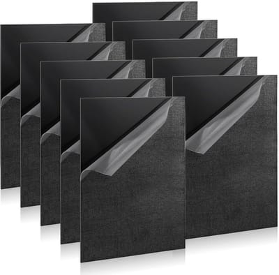 Acryl Platen - Kunststof Vellen - Projecten en Presentaties - Slagvast en Weerbestendig - 297x210x2 mm - Zwart