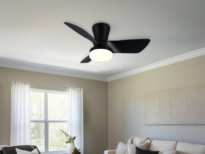 REALITY RANDERS - Ventilator - Zwart mat - incl. 1x SMD 20 W - Afstandsbediening - Geintegreerde dimmer - Traploos instelbare lichtkleur - Dimbaar met schakelaar - Niet externe dimbaar - Geheugenfunctie - Zomer- en wintermodus - 6 snelheidsniveaus