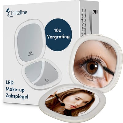 Fritzline Make up spiegel met verlichting - 1x en 10x vergroting