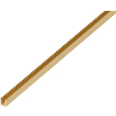 Alberts 471613 U-profiel | messing | 1000 x 6 x 6 mm