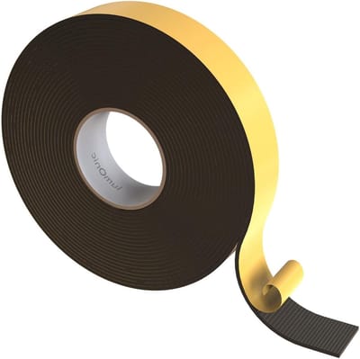 EPDM Afdichtingstape - Schuimrubber Tape Raam - Isoleren Ramen Deuren - Zelfklevend Celrubber - 10m x 40mm x 4mm - Zwart