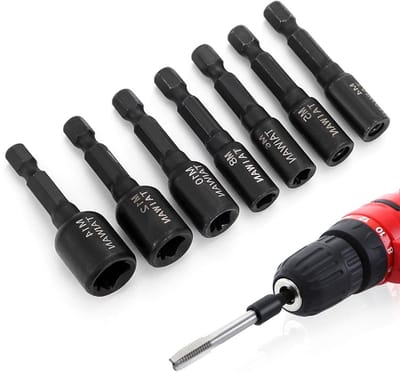 Kruiskop Schroevendraaier Set met Hexaansluiting, Draadadapter en Bushing voor Elektrisch Gereedschap
