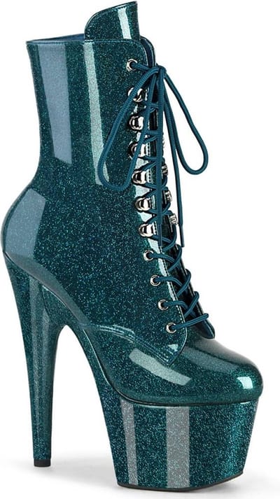 Pleaser - ADORE-1020GP Plateau Laarzen, Paaldans schoenen - US 5 - 35 Shoes - Groen