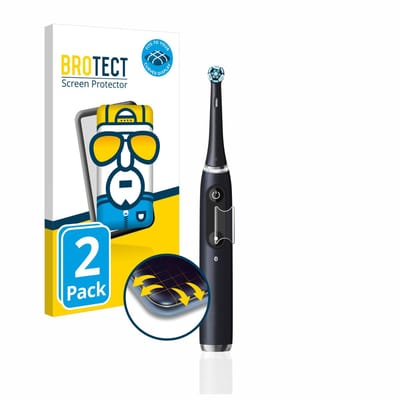 BROTECT - Screenprotector voor Oral-B iO 6 - Folie Beschermfolie transparant volledig dekking - 2 Stuks