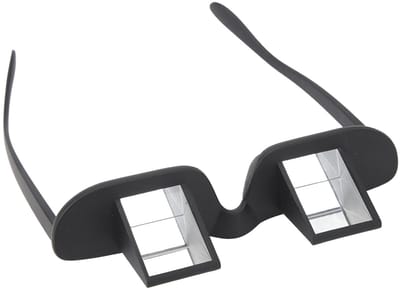 Luie Bril - Bedprismabril - Liggend Lezen - 90 Graden Zicht - Lichtgewicht - Zwart