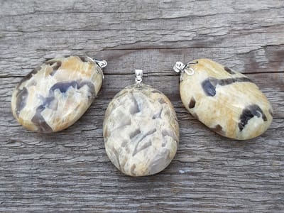 Edelsteen Schrift Graniet amulet hanger