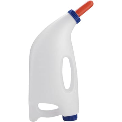 4L Kalf Koe Voeding Melkfles Bekers Zuigfles met Handvat white