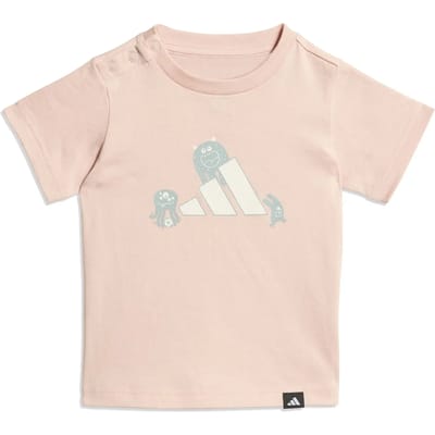 Adidas Tiro_nster Graphic T-shirt Met Korte Mouwen Roze 24 Months-3 Years Kinderen