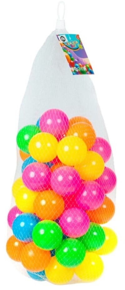 Kunststof ballenbak ballen 150x stuks 6 cm neon kleuren - Speelgoed ballenbakballen gekleurd