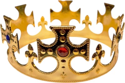 Koningskroon verstelbaar goud