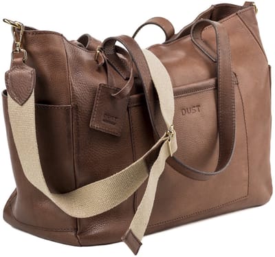 Leather Tote Tobacco Fifth Avenue Collection