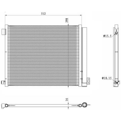 Condensor, airconditioning NRF 350469