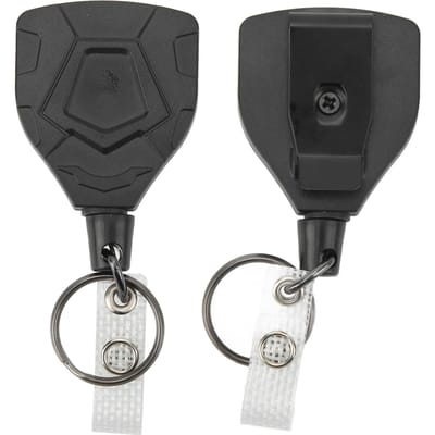 2PCS Boucle de Clé Corde Haute Élasticité Acier Inoxydable Résistant à l'Usure Porte-Clés Rétractable à Tirage pour black