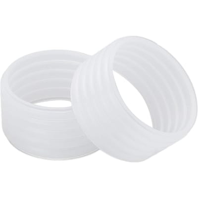 Lot de 2 Anneaux en Silicone pour Manche de Raquette de Tennis Absorption de la Sueur Anneau de Fixation Overgrip de Tennis Transparent