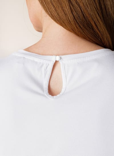 BASE LEVEL CURVY Yasmina Top - White - maat X-0(44)