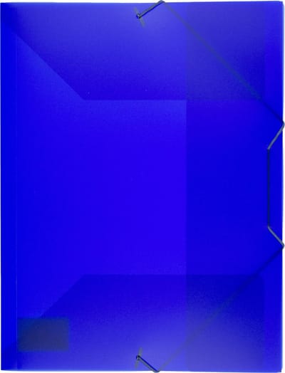 Kangaro elastomap - A4 - PP - transparant blauw