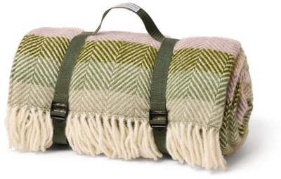 Picknickkleed Polo Botanical Stripe - Wol - Waterdicht - 150x183cm - Tweedmill
