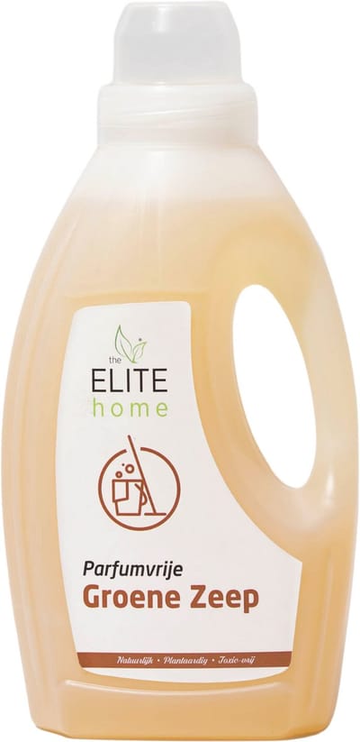 The Elite Home - Groene Zeep - Natuurlijk afbreekbaar - Parfumvrij