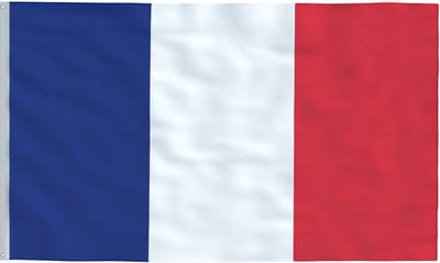 Senvi Printwear - Flag France - Grote Franse vlag - Gemaakt Van 100% Polyester - UV & Weerbestendig - Met Versterkte Mastrand - Messing Ogen - 90x150 CM - Fair Working Conditions- Frankrijk