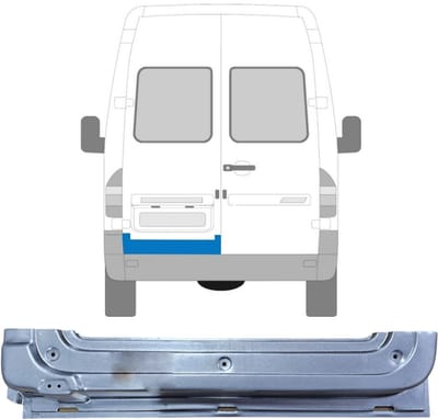 Reparatie plaatwerk achterste deuren voor Mercedes Sprinter 1995-2006 / Links