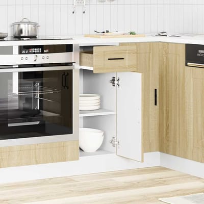 vidaXL - Onderkast - "Porto" - bewerkt - hout - sonoma - eikenkleurig