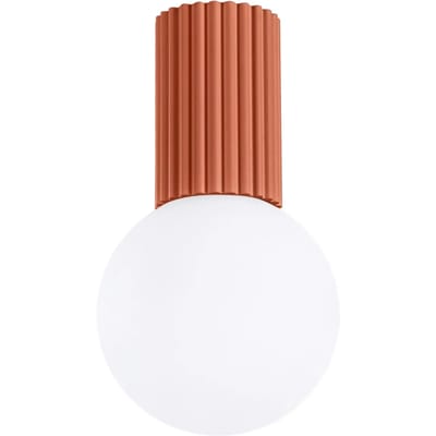 Sollux Lighting Hanglamp Halo - G9 - rode oker - aluminium/glas - 12x12x21cm