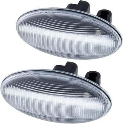 LED Zijknipperlichten - Knipperlichten Auto - Voertuig Verlichting - Helder Glas Ontwerp - 10.8 x 6.4 cm
