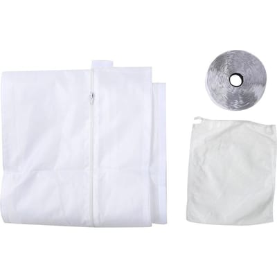Housse d'étanchéité universelle pour fenêtre, accessoire pour tuyau d'échappement de climatiseur 395 cm blanc